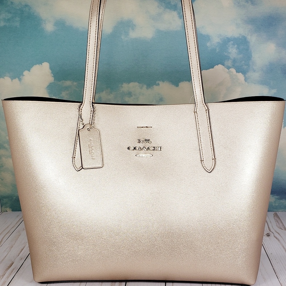 COACH Avenue Tote Platinum - Picture 2 of 8